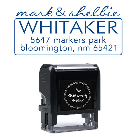 Whitaker Address Rectangular Self Inking Stamp